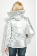 Куртка женская стильная с капюшоном 69P0980-1 серебро
