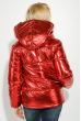 Куртка женская стильная с капюшоном 69P0980-1 красный металлик