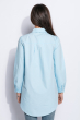 Рубашка женская удлиненная 960K001 голубой