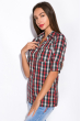 Рубашка женская 120P438-1 черно-красный