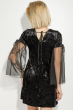 Платье женское велюровое 64PD236 черный