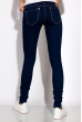 Однотонные джинсы с контрастным швом 120POS0373 чернильный