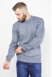Стильный мужской свитер 85F040 бледно-голубой