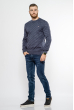 Стильный мужской свитер 85F040 синий