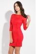 Платье женское по фигурке 36P006 красный