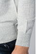Пуловер мужской однотонный 50PD561 светло-серый
