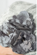 Берет женский с элементами декора 65PF0004 светло-серый меланж
