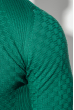 Свитер мужской шахматное вязание 498F015 зеленый