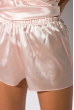 Майка и шорты женские с кружевом 124P007 светло-пудровый