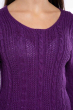 Свитер женский приталенный  610F008 фиолетовый