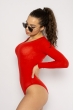Боди женское с длинным рукавом 630F001 красный Боди женское с длинным рукавом 630F001 красный