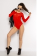 Боди женское с длинным рукавом 630F001 красный Боди женское с длинным рукавом 630F001 красный