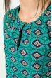 Блузка женская, шифоновая, принтованная  81P0112-2 лазурно-сиреневый