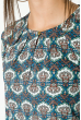 Блузка женская, шифоновая, принтованная  81P0112-2 сине-белый