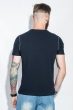 Футболка мужская приятный материал 458F002-2 темно-синий