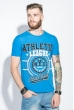 Футболка мужская приятный материал 458F002-2 голубой