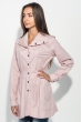Туника женская длинный рукав 64PD0112 пудровый