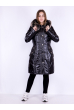 Женское пальто-пуховик черное 11P0825 черный