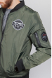 Куртка стильная с нашивками 616K002-4 хаки
