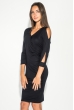 Платье женское с открытыми плечами 490F001 черный