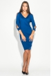 Платье женское с открытыми плечами 490F001 индиго
