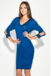 Платье женское с открытыми плечами 490F001 индиго