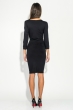 Платье женское с открытыми плечами 490F001 черный