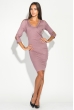 Платье женское с открытыми плечами 490F001 лиловый