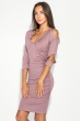 Платье женское с открытыми плечами 490F001 лиловый