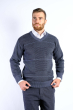 Пуловер мужской 85F900 сине-черный