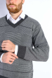 Пуловер мужской 85F900 серый