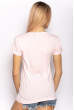 Стильная летняя футболка 600F016 розовый
