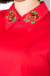 Блузка женская с вышивкой на воротнике 83P1395 красный