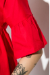 Блузка женская с вышивкой на воротнике 83P1395 красный