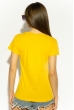 Футболка женская с надписью 600F370 желтый