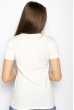 Футболка женская с надписью 600F370 молочный