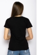 Футболка женская с надписью 600F370 черный