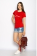 Футболка женская с надписью 600F370 красный
