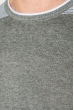 Футболка мужская горизонтальная полоска 50P383 серый меланж