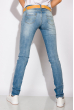 Потертые женские джинсы 120POS9004 светло-синий
