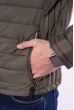 Куртка мужская с капюшоном 187P449 оливковый