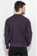 Пуловер мужской с фактурным узором «Соты»  50PD545 фиолетовый