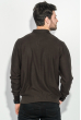 Пуловер мужской с фактурным узором «Соты»  50PD545 коричневый