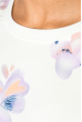 Свитшот женский с цветочным принтом 60P001-4 молочный
