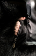 Женская куртка из экокожи 120PST019 черный