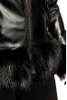 Женская куртка из экокожи 120PST019 черный