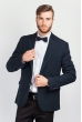 Пиджак мужской темный 197F021 петроль