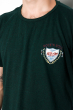 Стильная мужская футболка 134P012 темно-зеленый