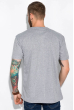Стильная мужская футболка 134P012 светло-серый