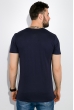 Футболка мужская с надписями 515F056 темно-синий